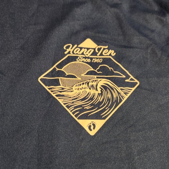 Hang Ten Shirt UPF50 Fishing Beach Blue Long Sleeve Polyester Crew‎ Neck XXL - Picture 4 of 7
